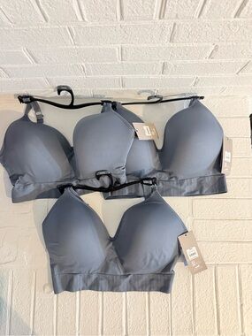 Avia Blue Wireless Padded Seamless Sports Bralette